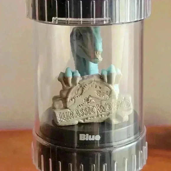 3 Collectible Jurassic World T Rex/Blue/ Triceratops PODZ TOPPER 3 Excellent - Picture 3 of 10
